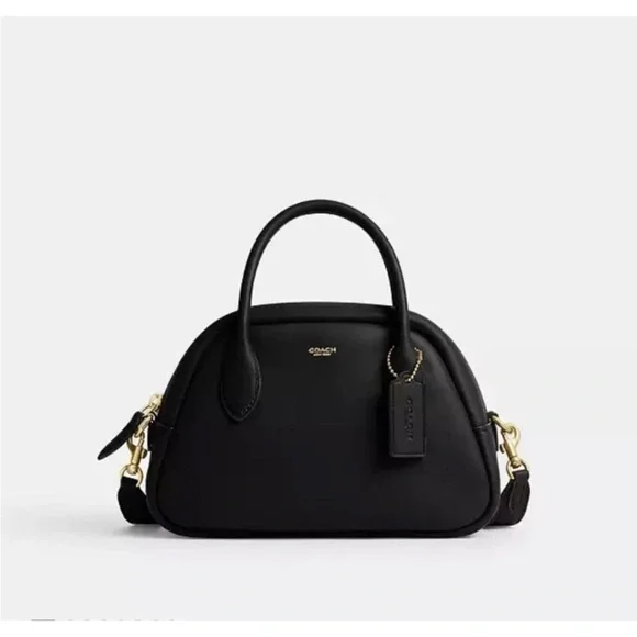 Coach Borough Bowling Bag in Colour Black And Coach customized Hangtag NWT - Picture 3 of 14